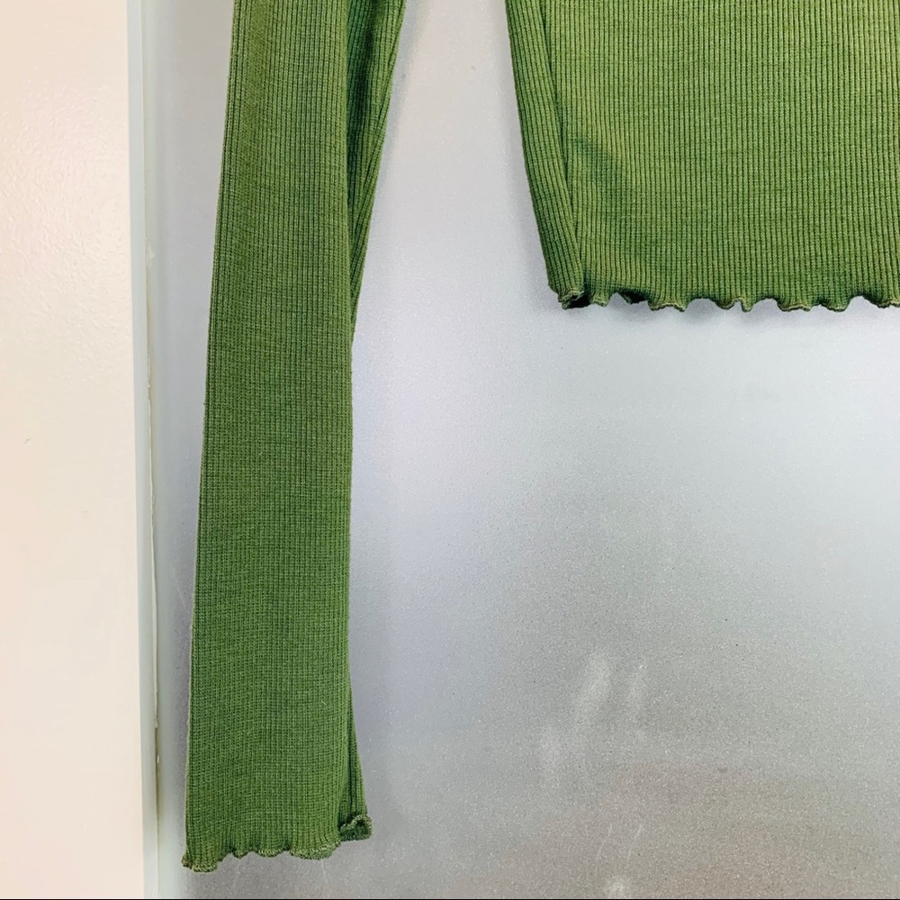 Divided | Ribbed Long Sleeve Crop Top S - Picture 4 of 8
